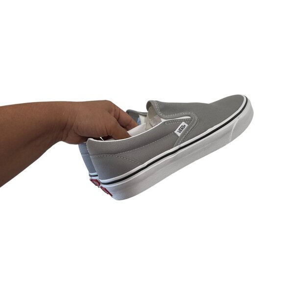 Vans Mens Unisex Classic Slip-On Sneakers Gray Size 8 Women SZ 9.5 - Picture 13 of 16